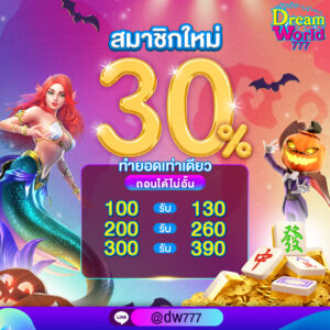dreamworld777 เว็บตรง ฝากถอนออโต้ โปรสมาชิกใหม่ 19 รับ 100